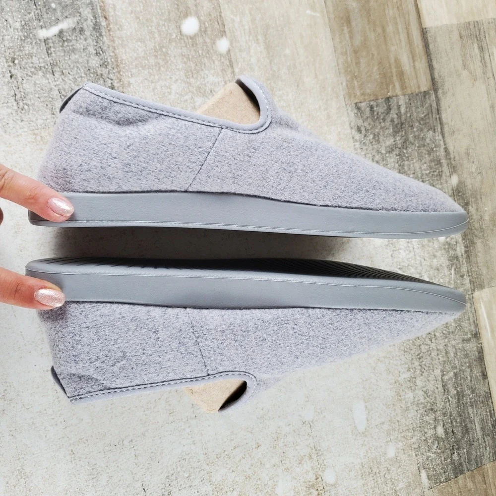 Allbirds Wool Loungers Mens Loafers Shoes Sz 9 Gray Comfort Round Toe Slip On